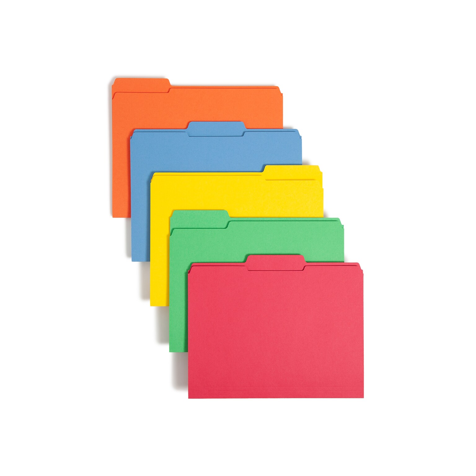 Smead Reinforced File Folder, 3 Tab, Letter Size, Assorted Colors, 100/Box (11993)