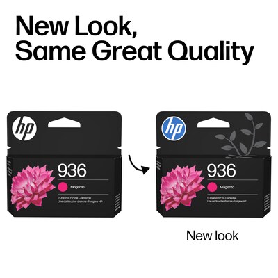 HP 936 Magenta Standard Yield Ink Cartridge, Prints Up to 800 Pages (4S6V0LN)