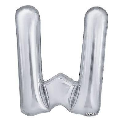 Party City (Air-Filled) 16 W Foil Balloon, Silver, 2/Pack (AM60050284-18)