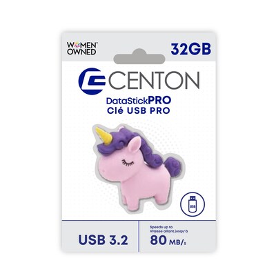 Centon 32GB USB 3.2 Type A Flash Drive, Pink (C1-U3CS03-32G)