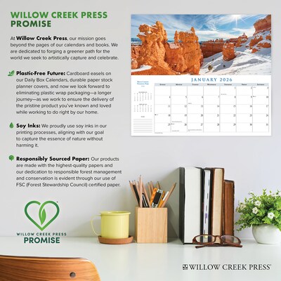 2026 Willow Creek National Parks 6.5" x 15" Monthly Wall Calendar (56271)