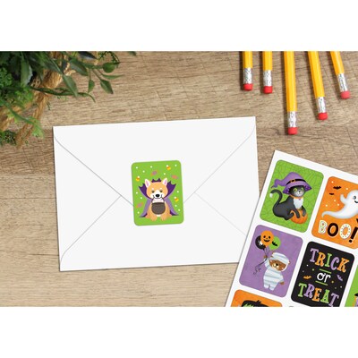 Teacher Created Resources Large Halloween Stickers, 54/Pack, 12 Packs/Bundle (TCR6949-12)