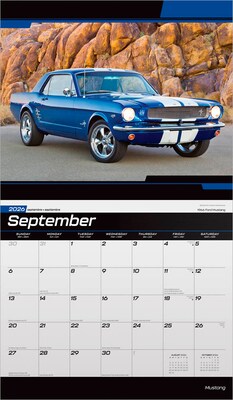 2026 BrownTrout Ford Mustang 14" x 12" Monthly Wall Calendar (9798330701643)