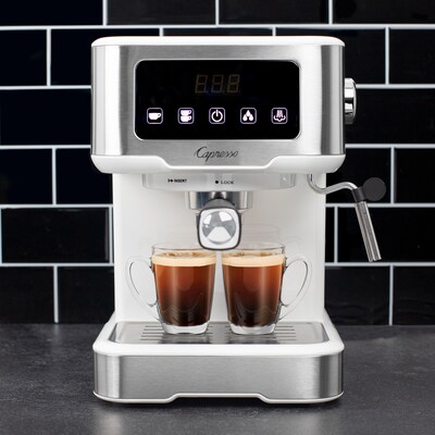 Capresso Cafe TS 2-Cups Pump/Automatic Espresso Machine, White (129.02)