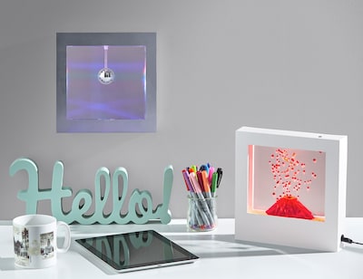 Simplee Adesso 9H LED Disco Ball Motion Light Box, Silver (SL3982-22)
