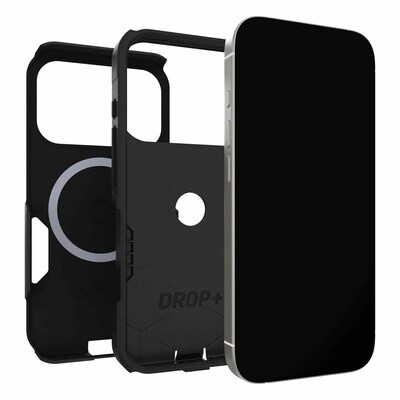 OtterBox Commuter Series MagSafe Case for iPhone 17 Pro, Shock Absorbing, Black (77-98326)