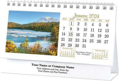 Custom Scenes Across America Desk Calendar