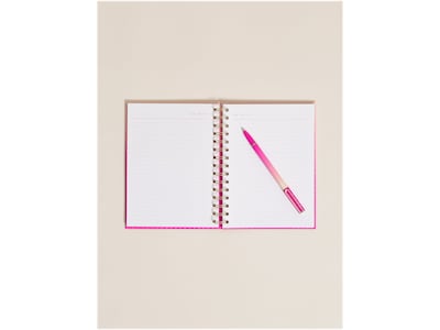 U Brands Ombre Hardcover Journal, 6" x 8.75", Ruled, Pink/Orange (3126U04-24)