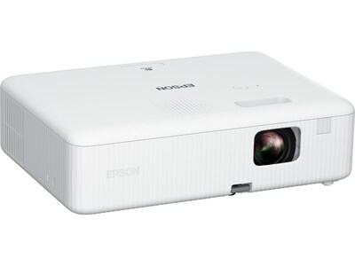 Epson EpiqVision Flex CO-W01 Portable 3-Chip 3LCD Projector, White (V11HA86020)