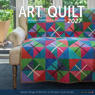 2027 Willow Creek Art of the Quilt 12 x 12 Monthly Wall Calendar, Assorted Colors (58855)