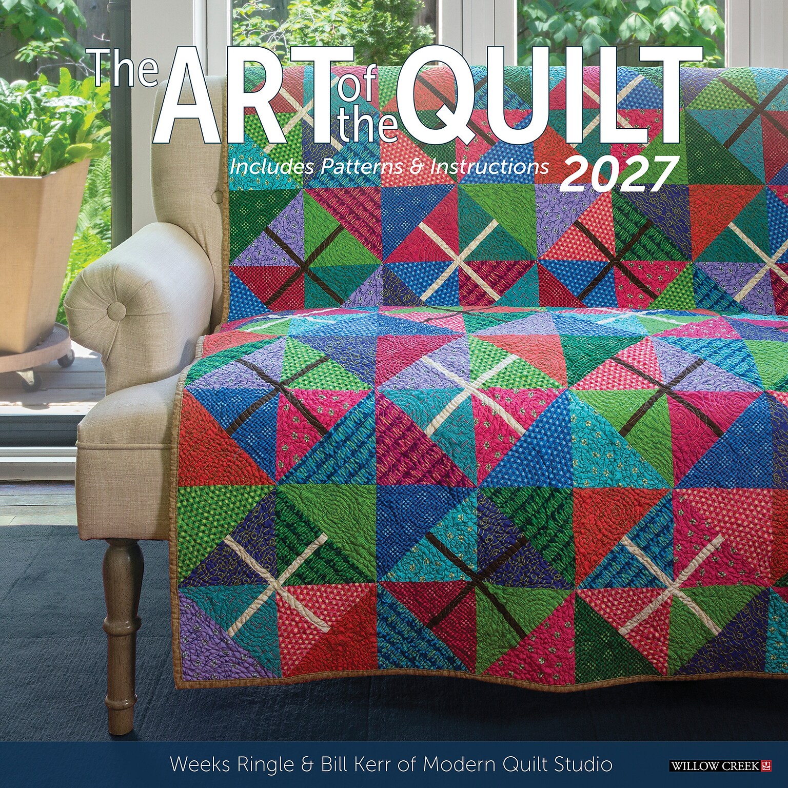 2027 Willow Creek Art of the Quilt 12 x 12 Monthly Wall Calendar, Assorted Colors (58855)