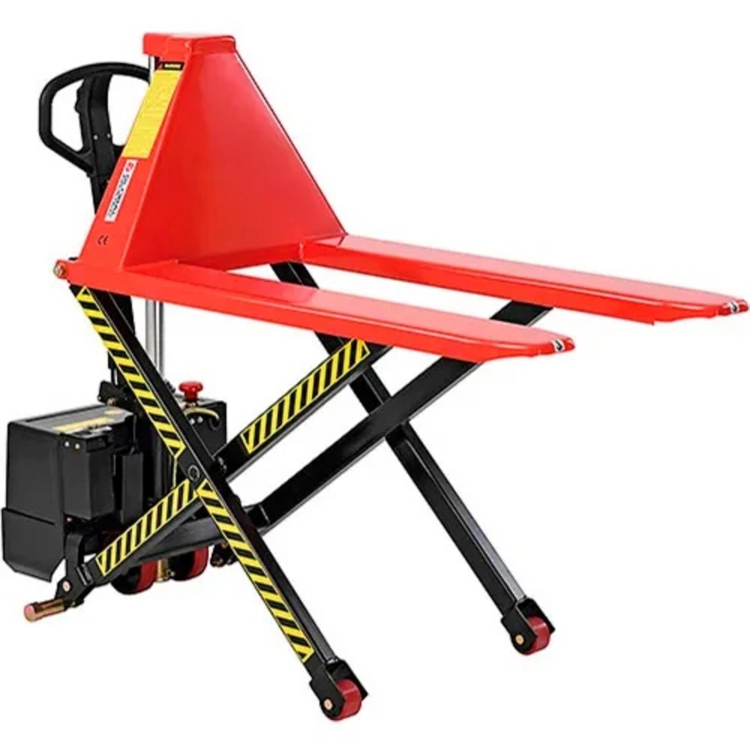 Global Industrial Battery Powered High-Lift Skid Truck, 3300 lb. Capacity, 21W x 44L Forks (989066)