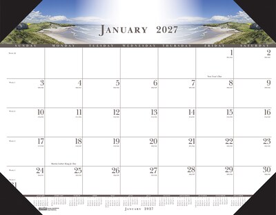 2027 House of Doolittle 22 x 17 Monthly Desk Pad Calendar (140-27)