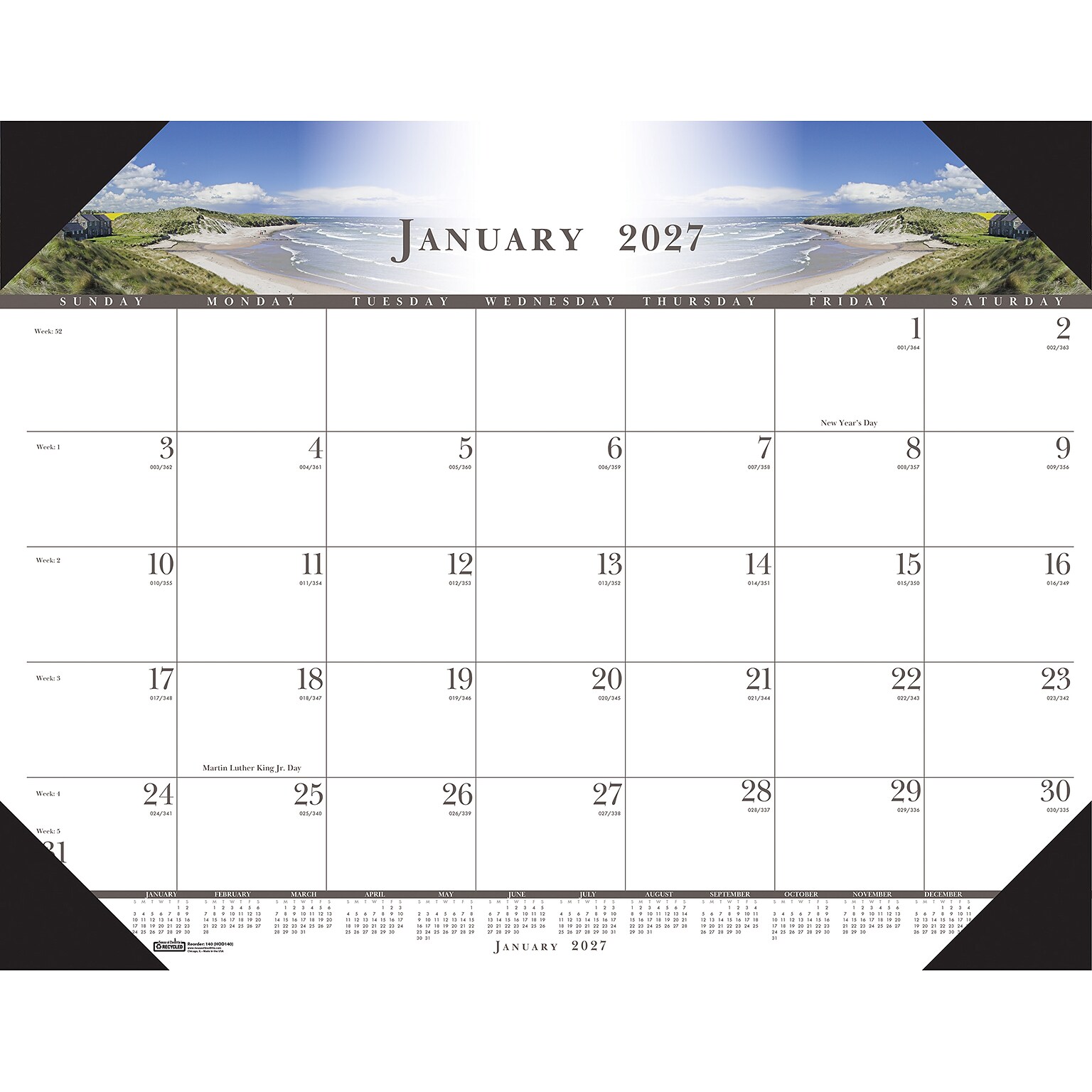 2027 House of Doolittle 22 x 17 Monthly Desk Pad Calendar (140-27)