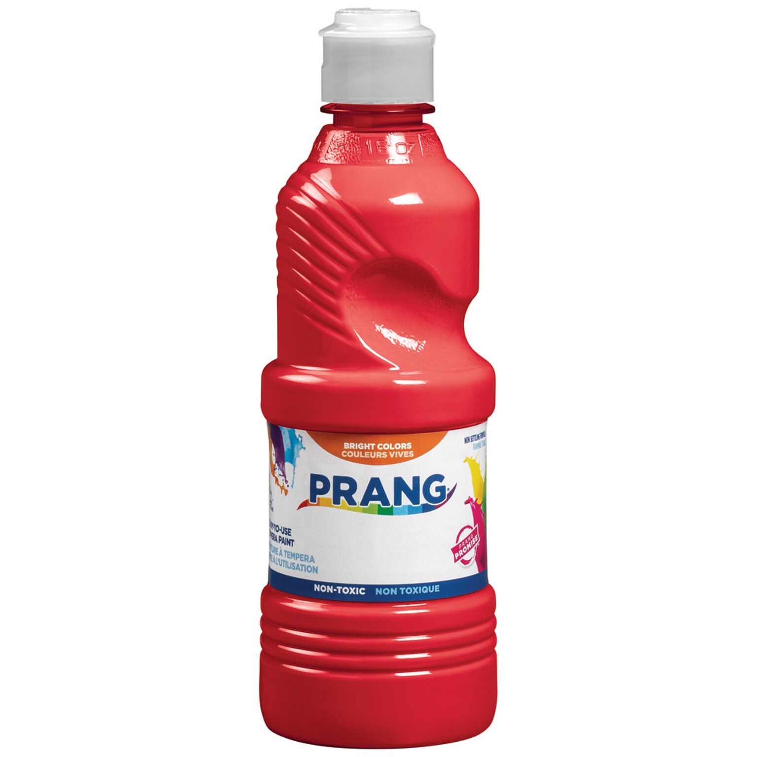 Prang Ready-to-Use Washable Tempera Paint, Red, 16 oz. (21601)