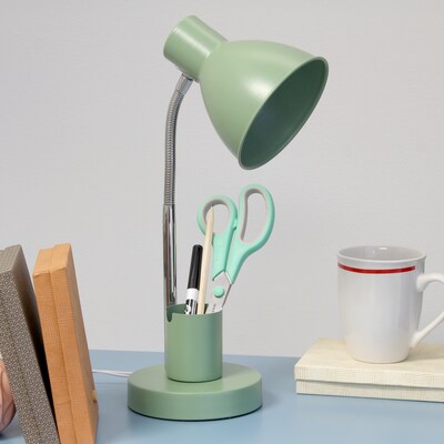 Simple Designs Sleek Essentials LED Desk Lamp, 16.22", Sage Green (LD1076-SGE)