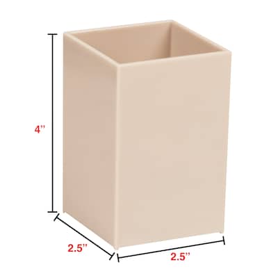Staples Plastic Pen Cup, Warm White (ST63864)