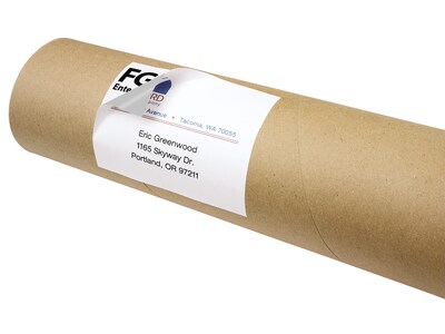 Avery TrueBlock Laser/Inkjet Shipping Labels, 3" x 4", White, 40 Labels/Pack (5286)