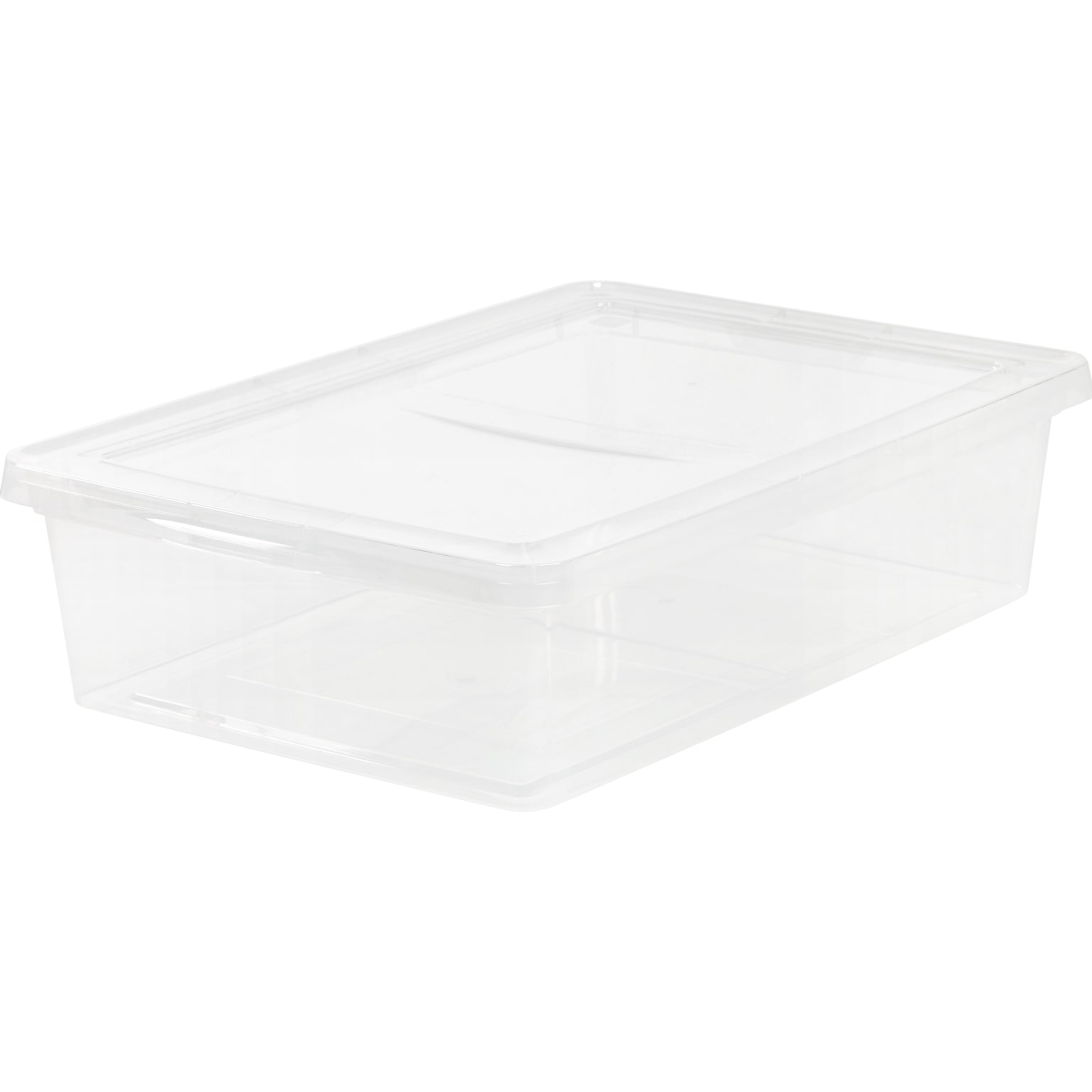 Iris 28 Qt. Storage Box with Snap Lid, Clear (500244)