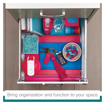 2-Drawer Mobile Pedestal File Cabinet, Letter-Size, Pearl White, 18" Deep (19156)
