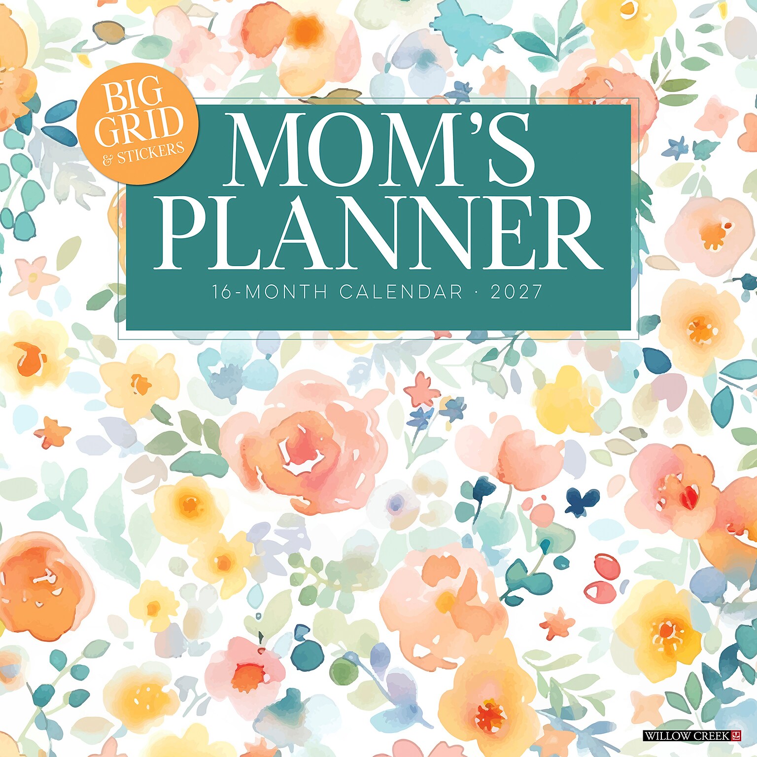2027 Willow Creek Moms Planner Calendar 12 x 12 Monthly Wall Calendar, Assorted Colors (61275)
