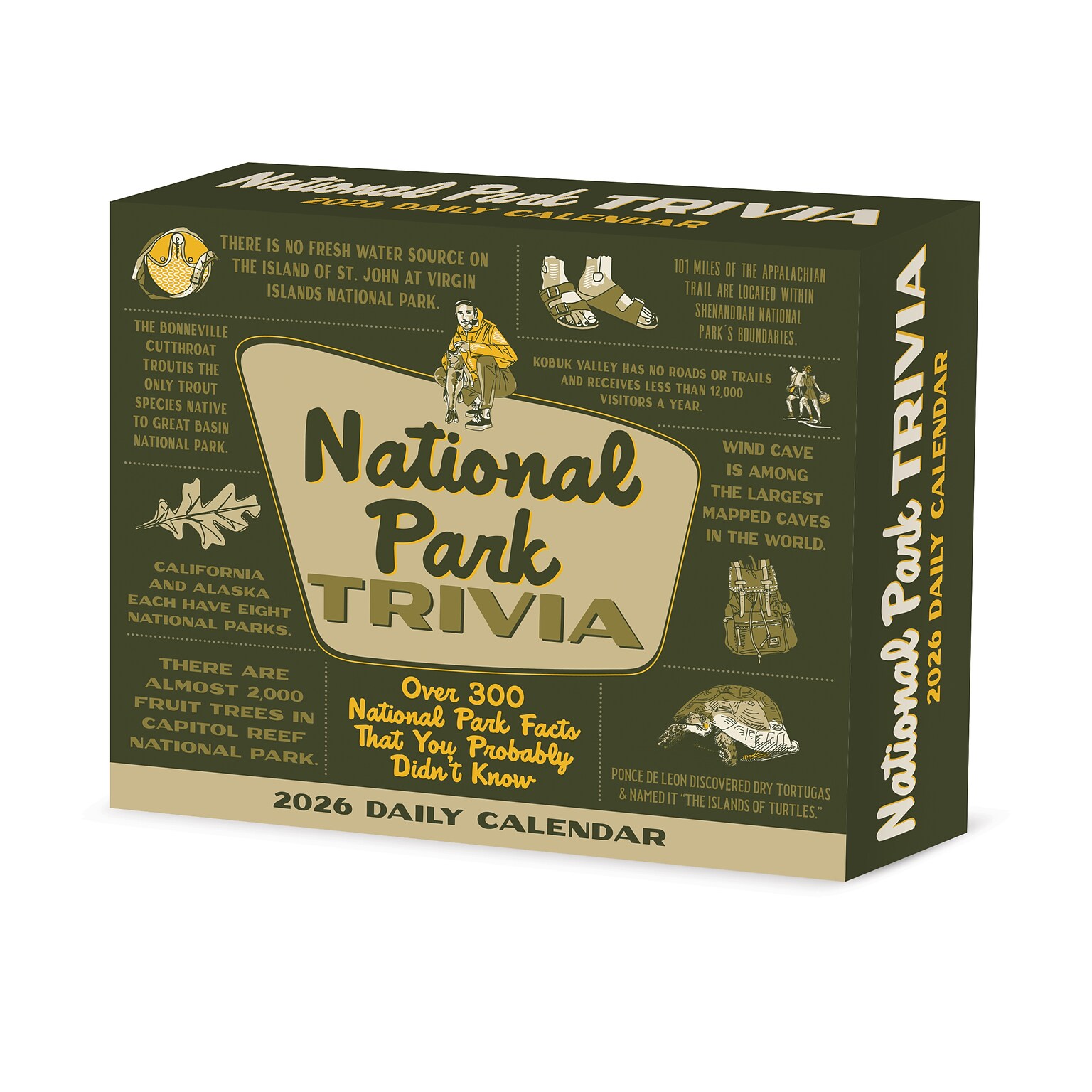 2026 Willow Creek National Park Trivia 6.125 x 5.25 Day-to-Day Calendar, Reversible (54314X)