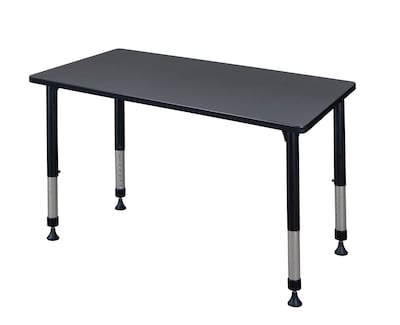 Regency Height Adjustable Kee 48 x 30 Classroom Table, Grey (MT4830GYAPBK)