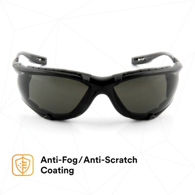 3M Virtua Anti-Fog Safety Glasses, Black Lens, 20/Carton (11873-00000-20)