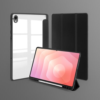SaharaCase Venture Series TPU 11" Folio Case for Galaxy Tab S11, Scorpion Black (TB00484)