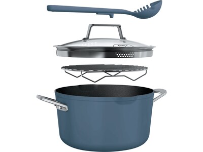 Ninja Neverstick PossiblePot Aluminum 7 Qt. Multi-Pot, Macaron Blue (CW202BL)