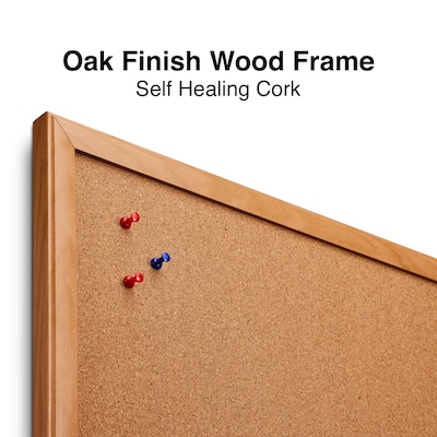 Staples Standard Cork & Dry Erase Whiteboard, 3' x 2' (28323-CC)