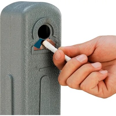 Global Industrial Outdoor Ashtray, 1-1/2 Gallon, Gray (261391GY)