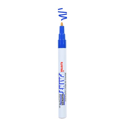uni PAINT PX-21 Oil-Based Paint Markers, Fine Line, Blue (63703)