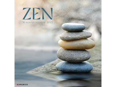 2025 Willow Creek Zen 12 x 12 Monthly Wall Calendar (45596)