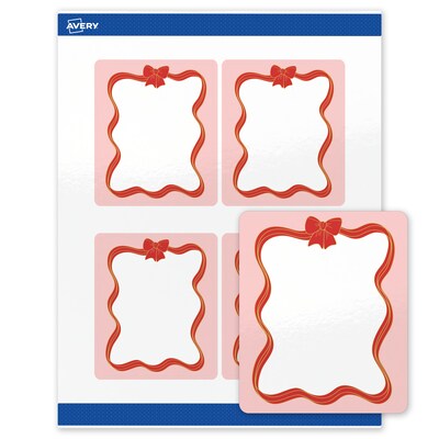 Avery Rectangle Multipurpose Labels, 4 x 3-1/3, White, 40/Pack (19479370574)