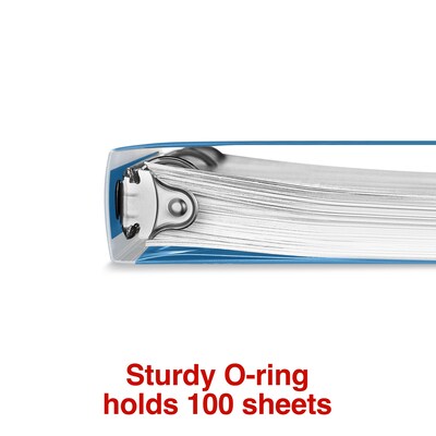 Staples Heavy Duty 1/2" 3-Ring Flexible Poly Binders, Blue (ST62610)