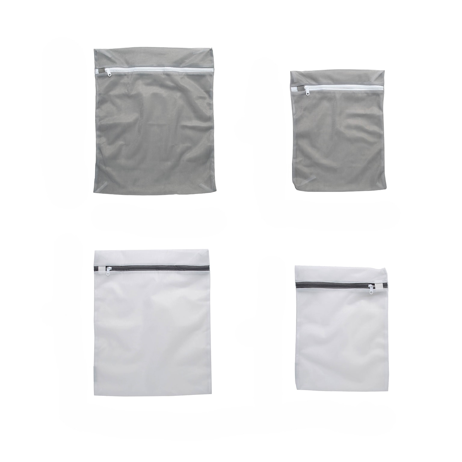 Laundry 360 Active Wear Wash Bag Set, Gray/White, 4 Bags/Pack (W-82470)