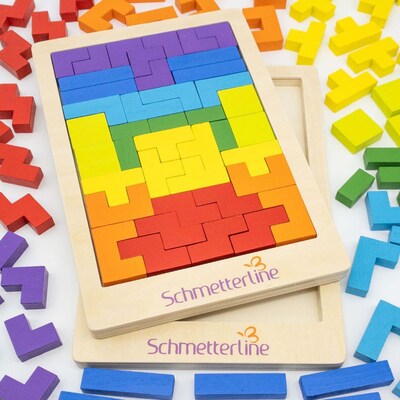 Extasticks Tetralino Double Premium Wooden Puzzle (EXAE3302)