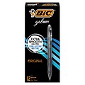 BIC Gel-Ocity Original Retractable Gel Pen, Medium Point, Black Ink, Dozen (31563)