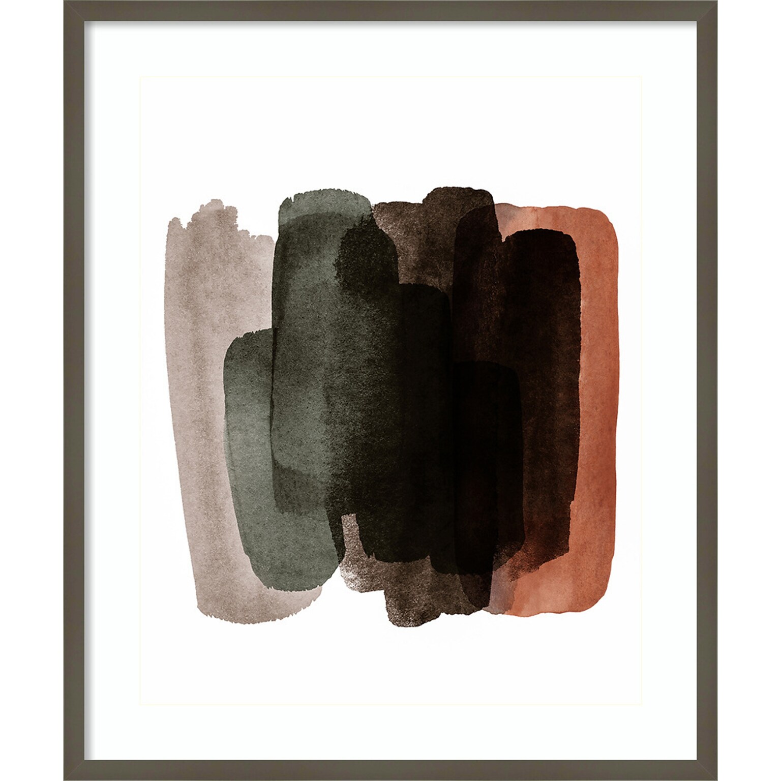 Amanti Art Warm Abstract I by Amy Lighthall Wood Framed Wall Art Print, 28 x 33 (A42675508048)