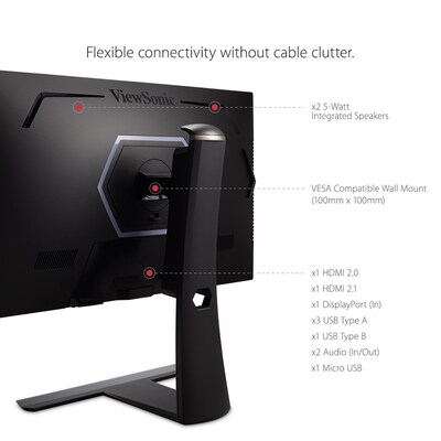ViewSonic 32" 4K Ultra HD 150Hz LCD Gaming Monitor, Black (XG320U)