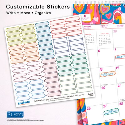 2026-2027 Plato House of Turnowsky 12" x 12" Academic Monthly Wall Calendar (9798330708208)