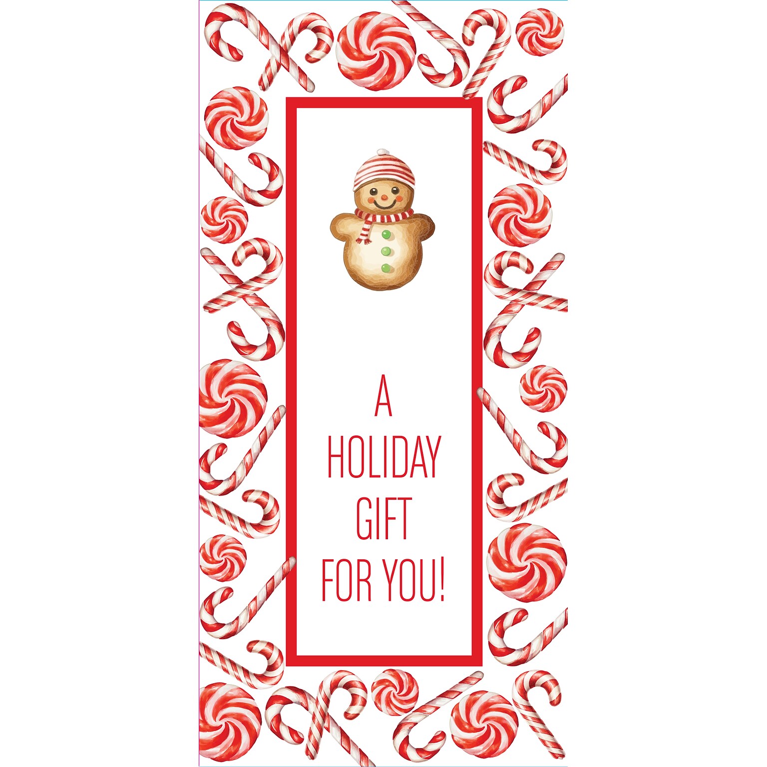 Great Papers! Peppermint & Candy Cane Holiday Money Cards Stationary Kit, 12/Pack (2025047)