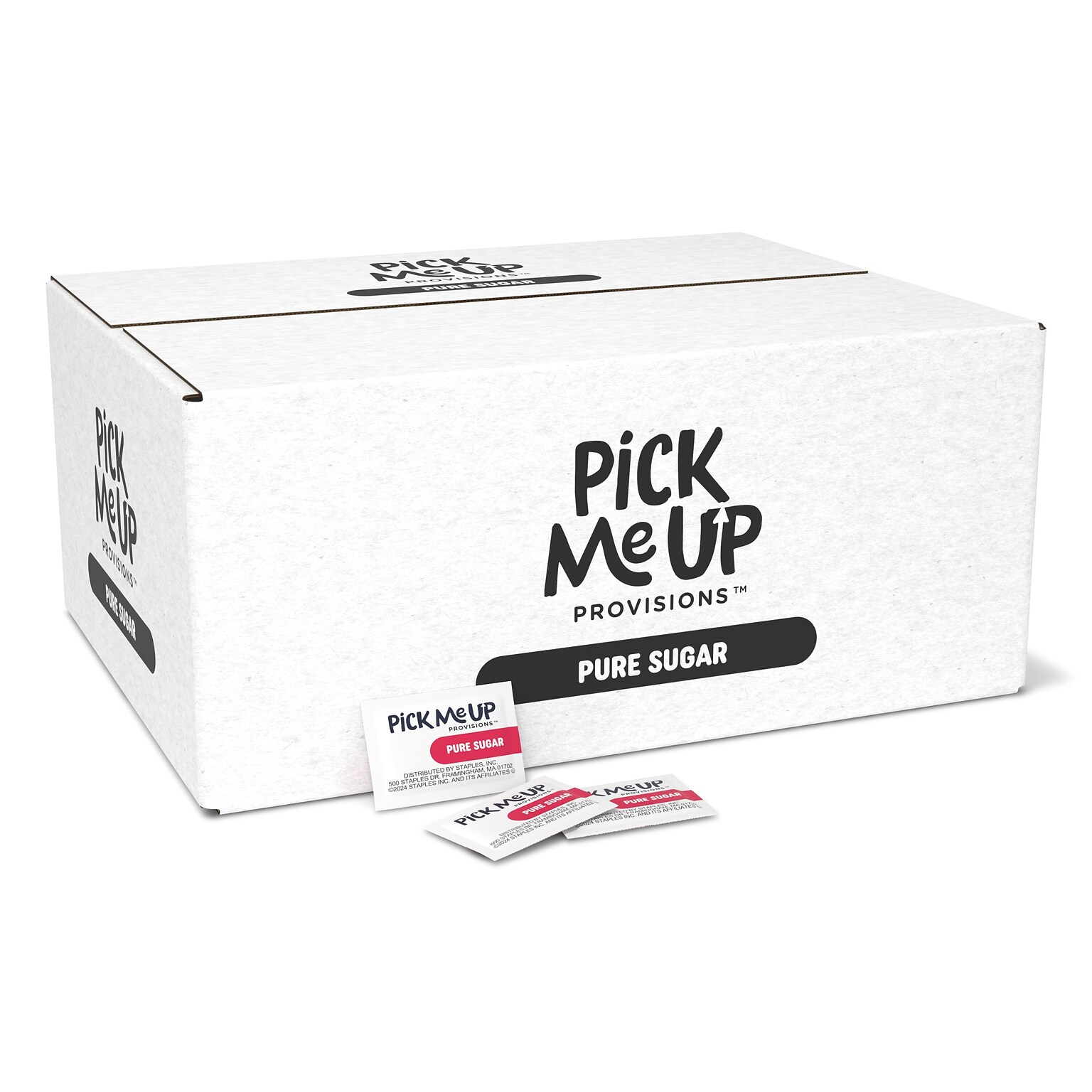 Pick Me Up Provisions™ Pure Sugar, Packets, 2000/Box (PM62431/72101)