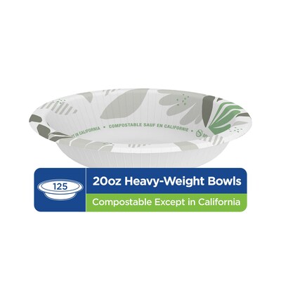 Dixie Ultra Pathways Heavy-Weight Paper Bowls, 20 oz., 125/Pack (SX20PATH)