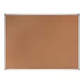 Bi-Office Earth-it Maya Cork Bulletin Board, Aluminum Frame, 6 x 4 (CA271790)