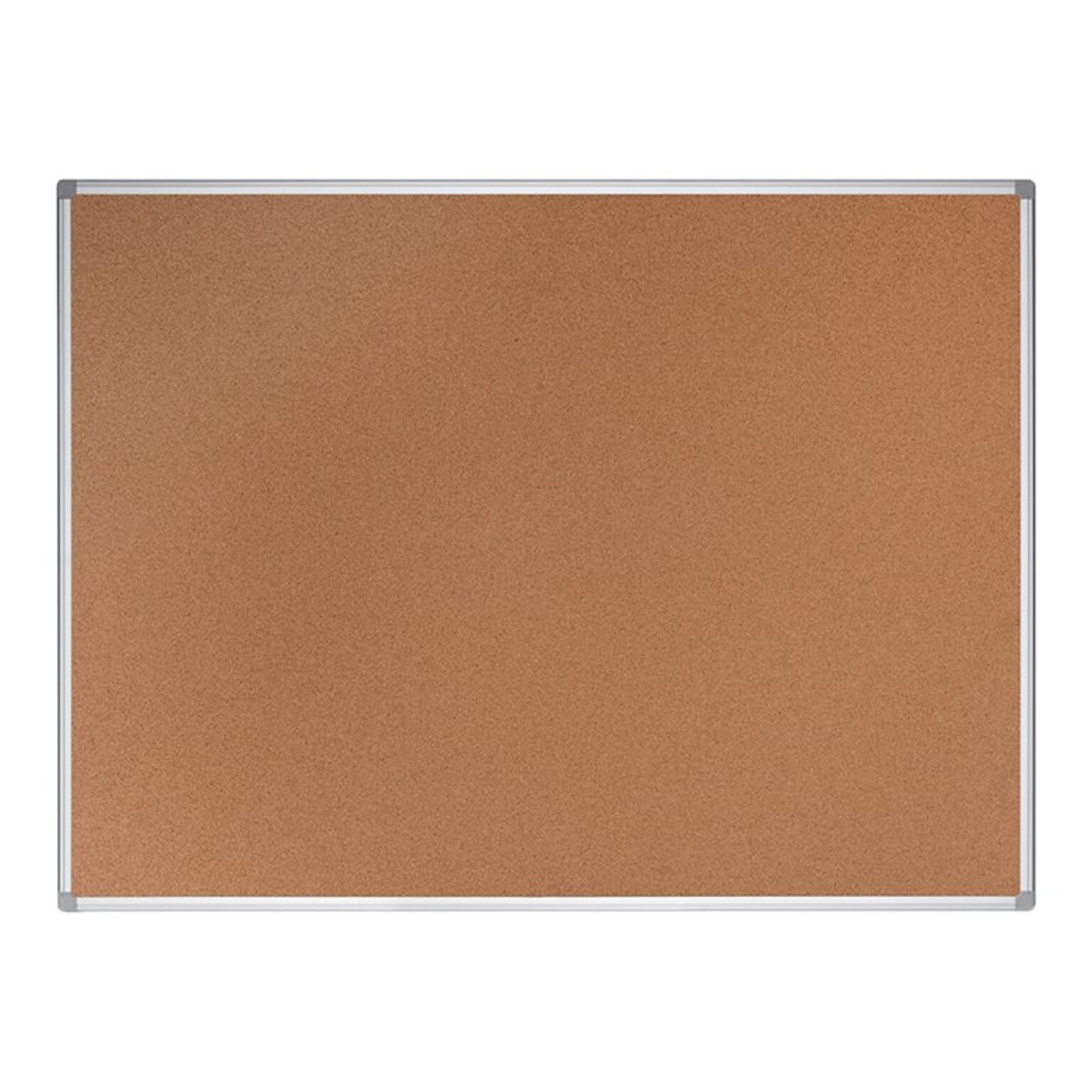 Bi-Office Earth-it Maya Cork Bulletin Board, Aluminum Frame, 6 x 4 (CA271790)