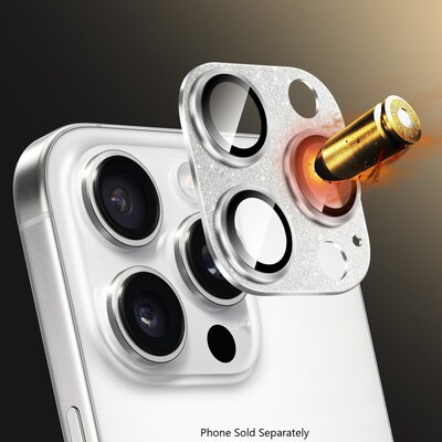 SaharaCase Ultra-Strong Camera Lens Protector for Apple iPhone 16 Pro and 16 Pro Max, Glisten, 2/Pac