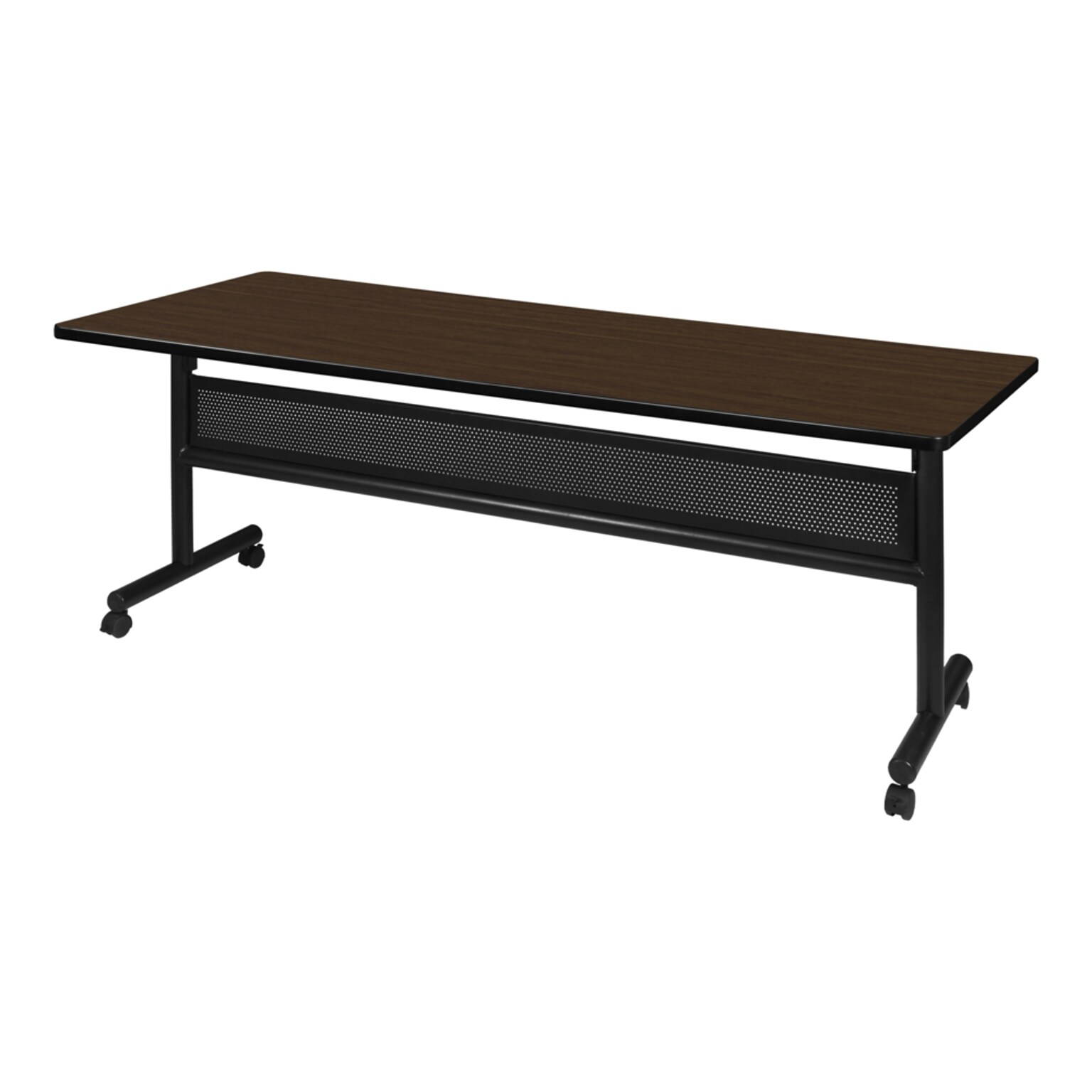 Regency Kobe Flip-Top Training Nesting Table w/ Modesty Panel, 72 x 30, Neo Walnut (MKFTM7230NW)