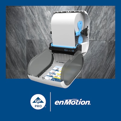 enmotion Hardwound Paper Towels, 1-ply, 800 ft./Roll, 6 Rolls/Carton (89460)